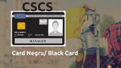 Carduri CSCS - Card Negru CSCS - Black CSCS Card - Calificări NVQ