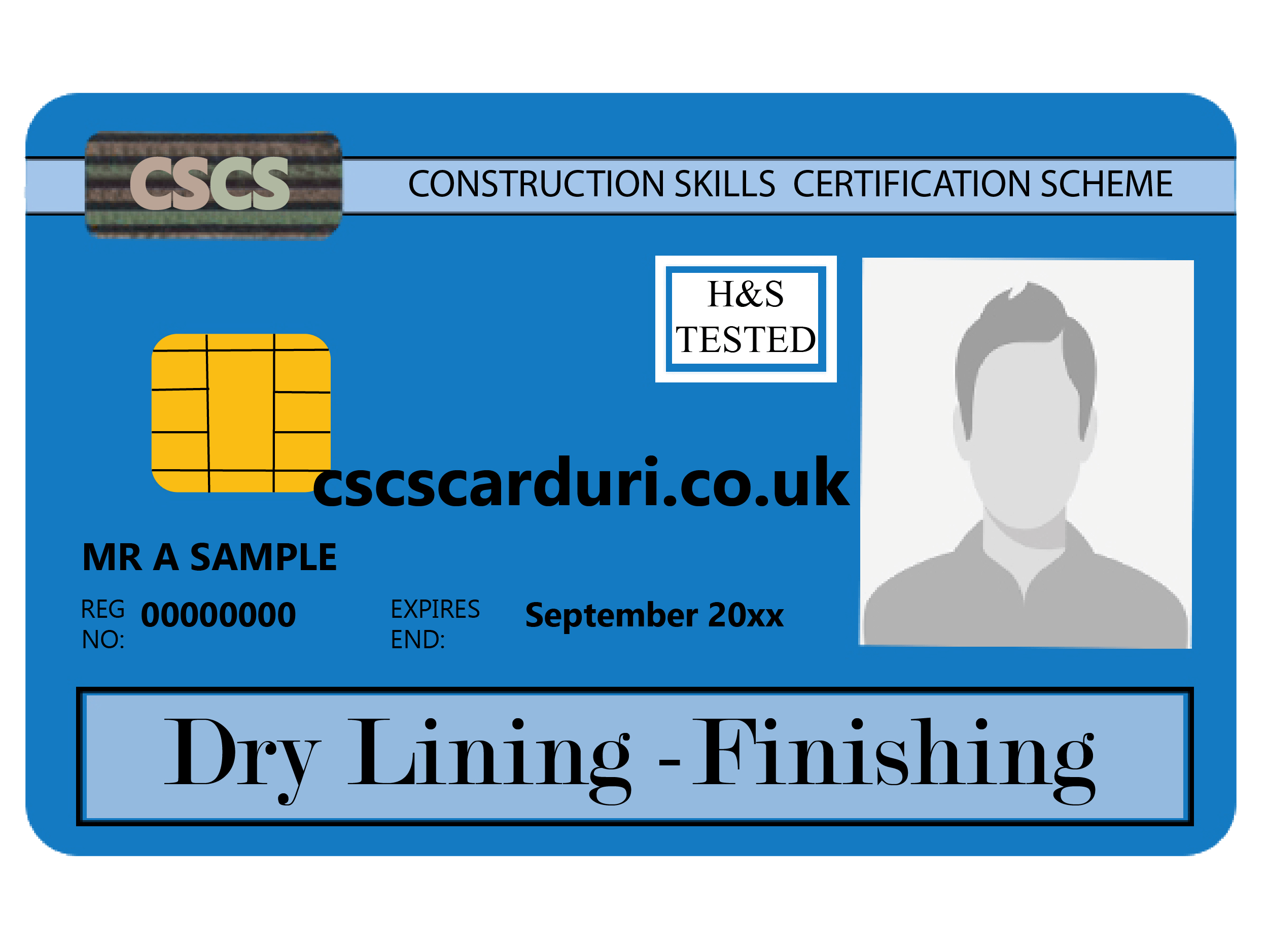 NVQ Level 2 CSCS Card Albastru CSCS Dry Lining Finishing Carduri CSCS UK